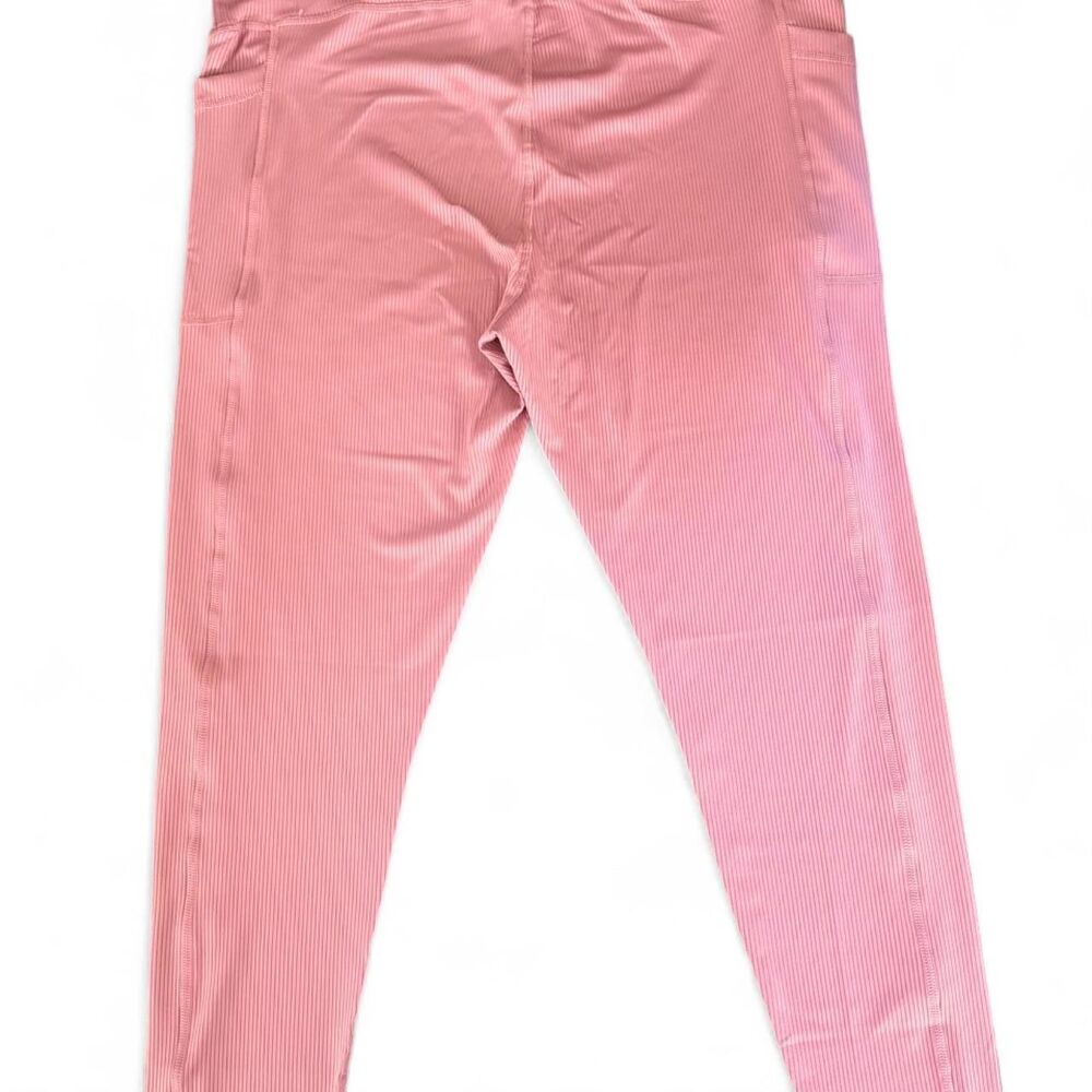 Adrienne Vittadini Women's Pink Athletic Leggings Size 3X